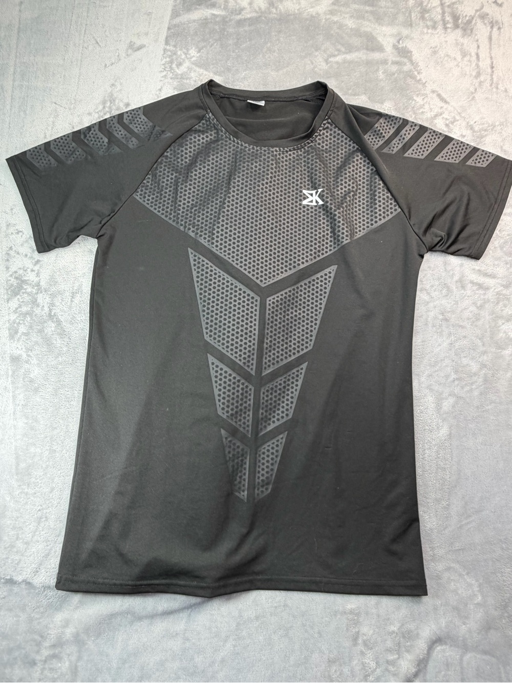 Compression T shirt Men’s Sports Black Performance Graphic XXL